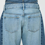INSILENCE DOUBLE WAIST BAGGY Light Blue / 0 (XS)