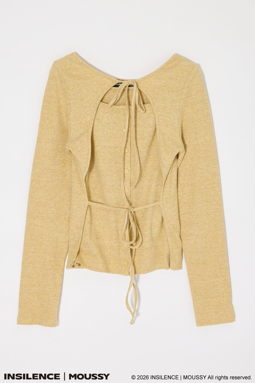 INSILENCE LAYER CUT TOPS Light Khaki / 1 (S)