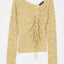 INSILENCE GATHER KNIT TOP Light Khaki / 1 (S)
