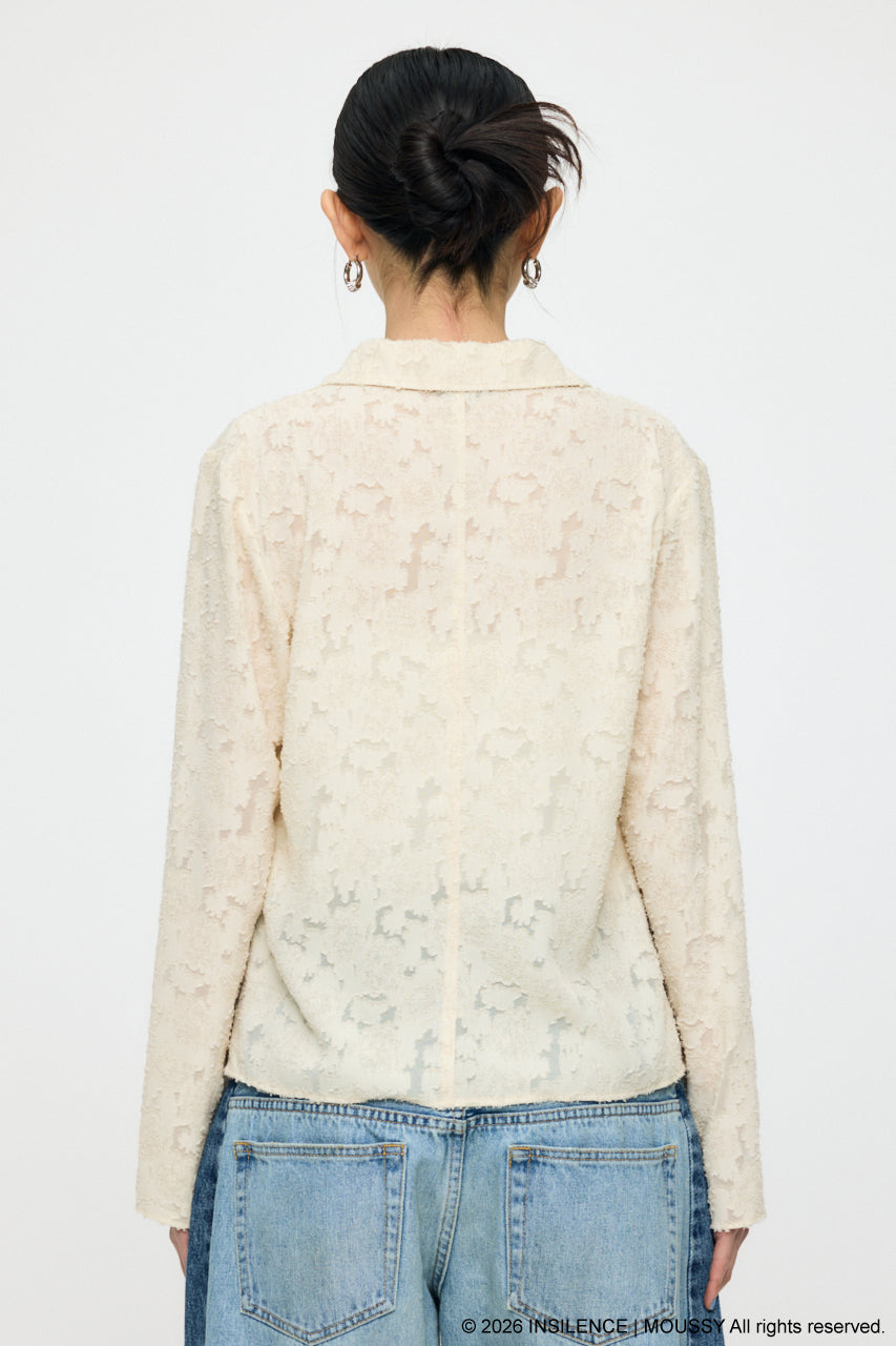INSILENCE FRONT TIE SHIRT Ivory / Free