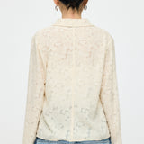 INSILENCE FRONT TIE SHIRT Ivory / Free