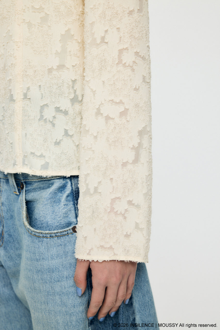 INSILENCE FRONT TIE SHIRT Ivory / Free