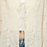 INSILENCE FRONT TIE SHIRT Ivory / Free