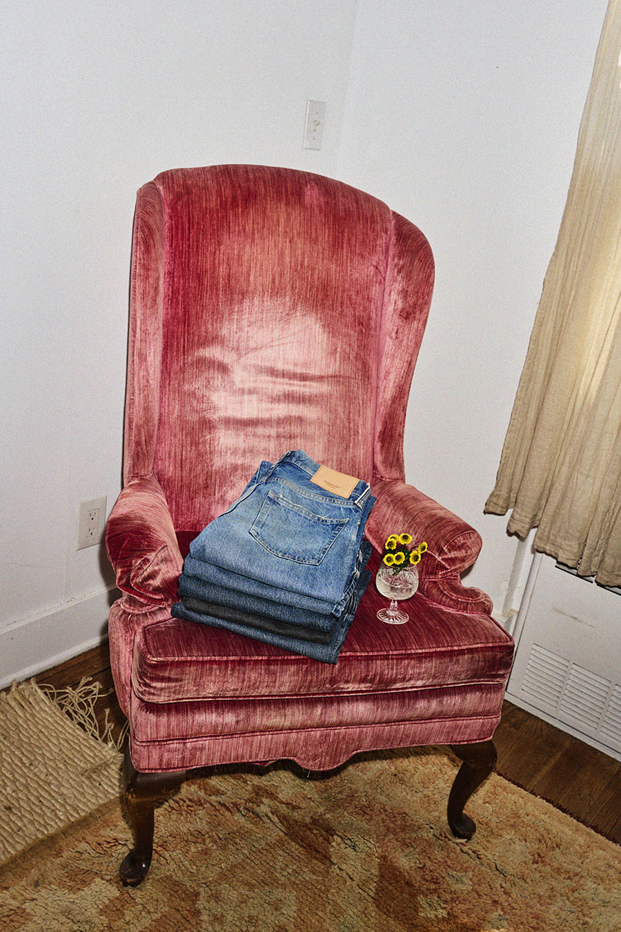 MOUSSY VELVET DENIM BAGGY デニムバギー VELVET DENIM バギー｜マウジーの通販｜&mall（アンドモール）三井