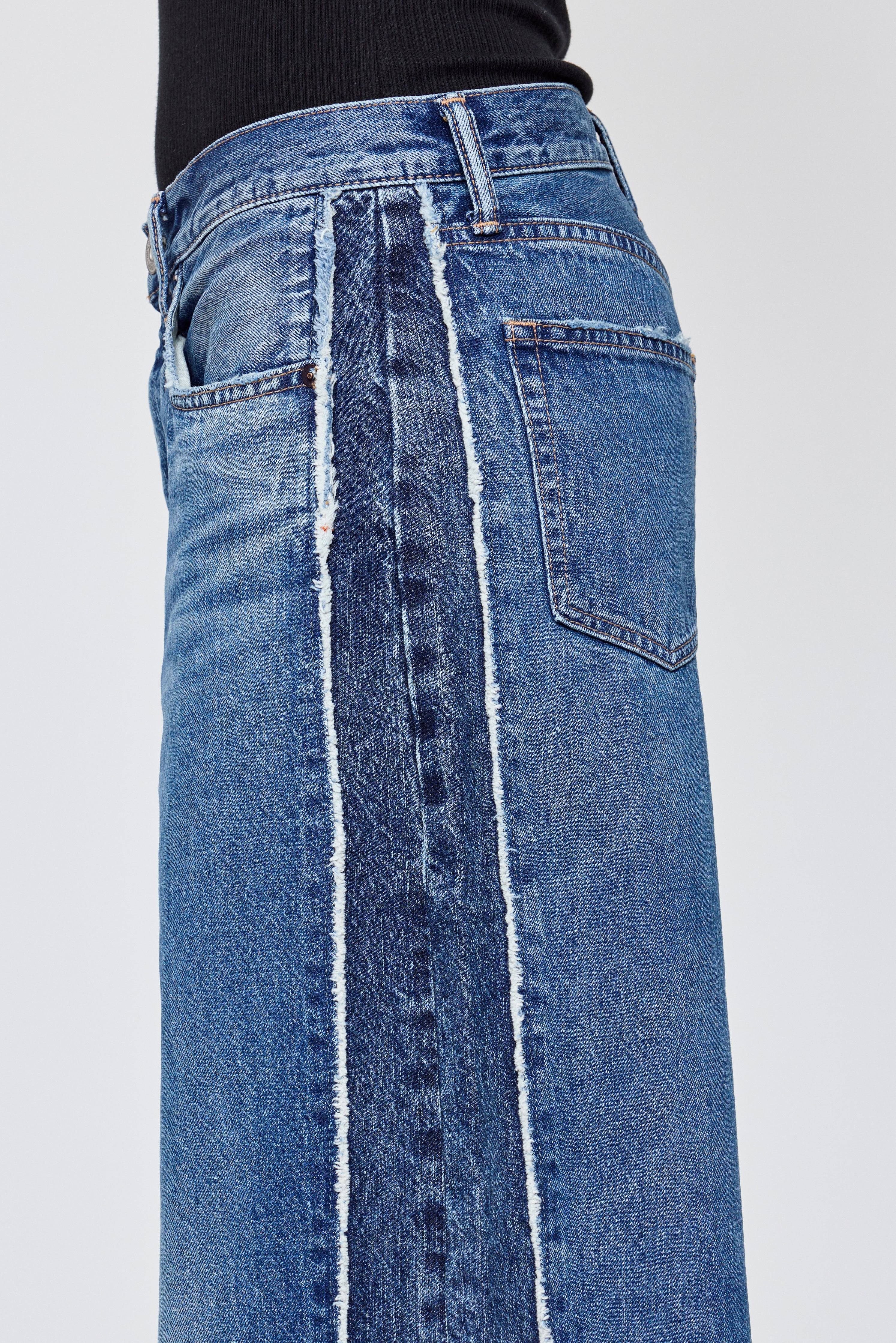 Two Tone Wide Pants - Tahiti – MOUSSY