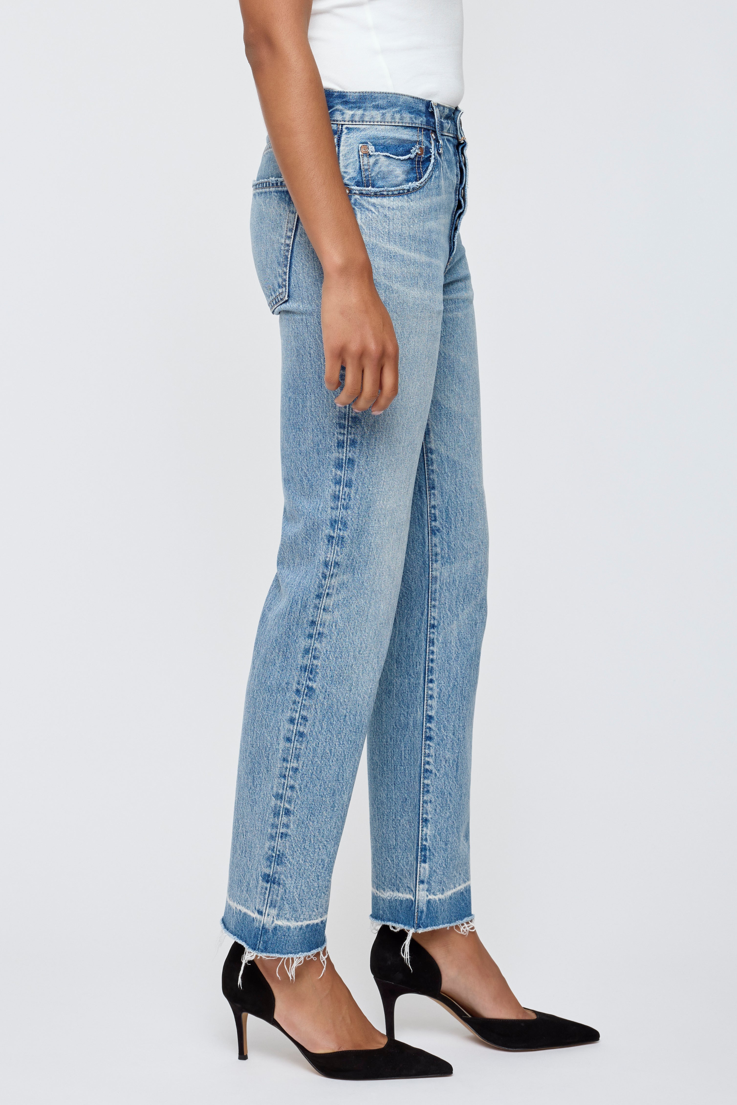 服/ファッション 84.MOUSSY OPEN KNEE STRAIGHT Straight - Princeton – MOUSSY
