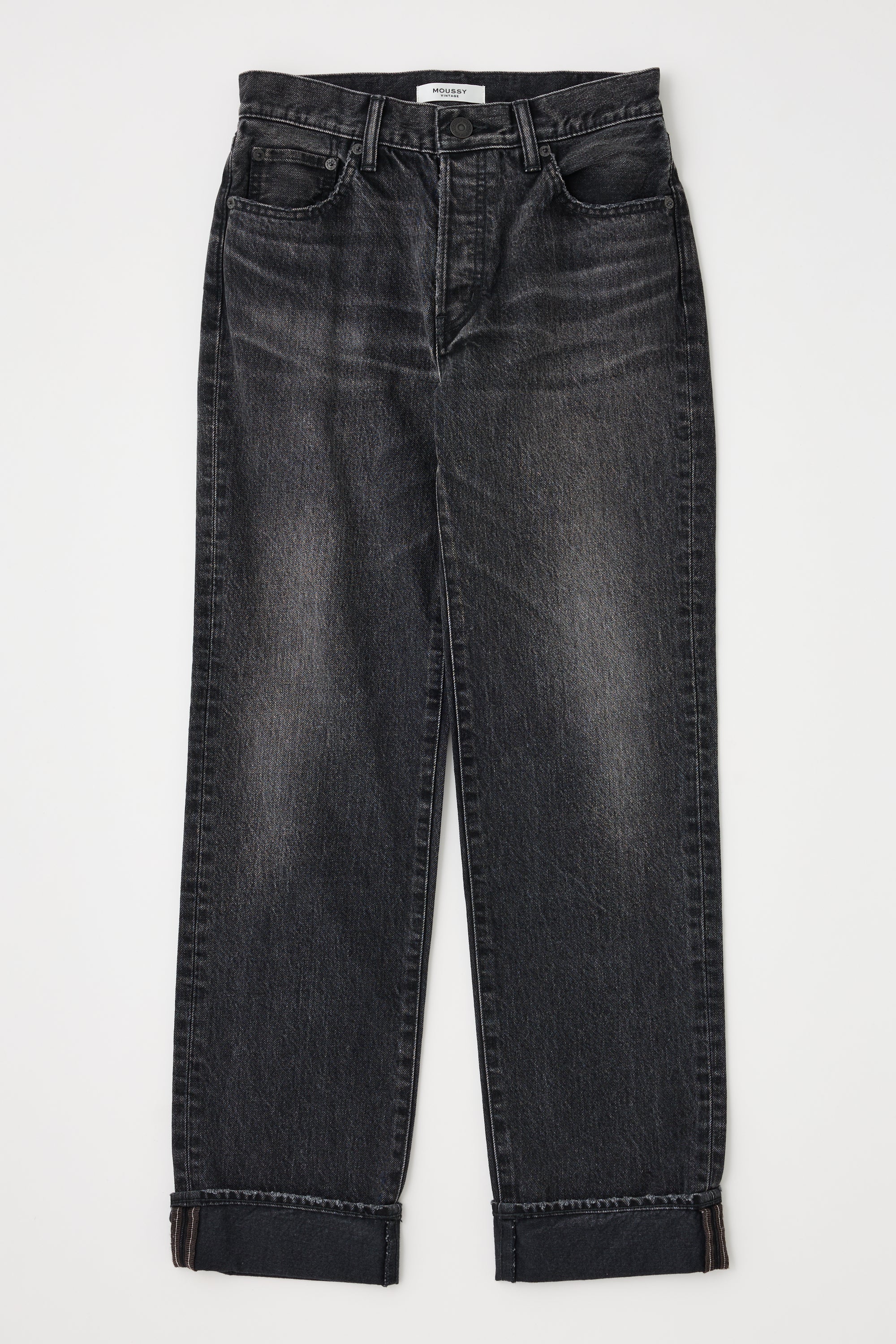 新品　MOUSSY PLAIN JEANS サイズ25 L/BLK 021 新品 MOUSSY PLAIN JEANS サイズ25 L/BLK 021