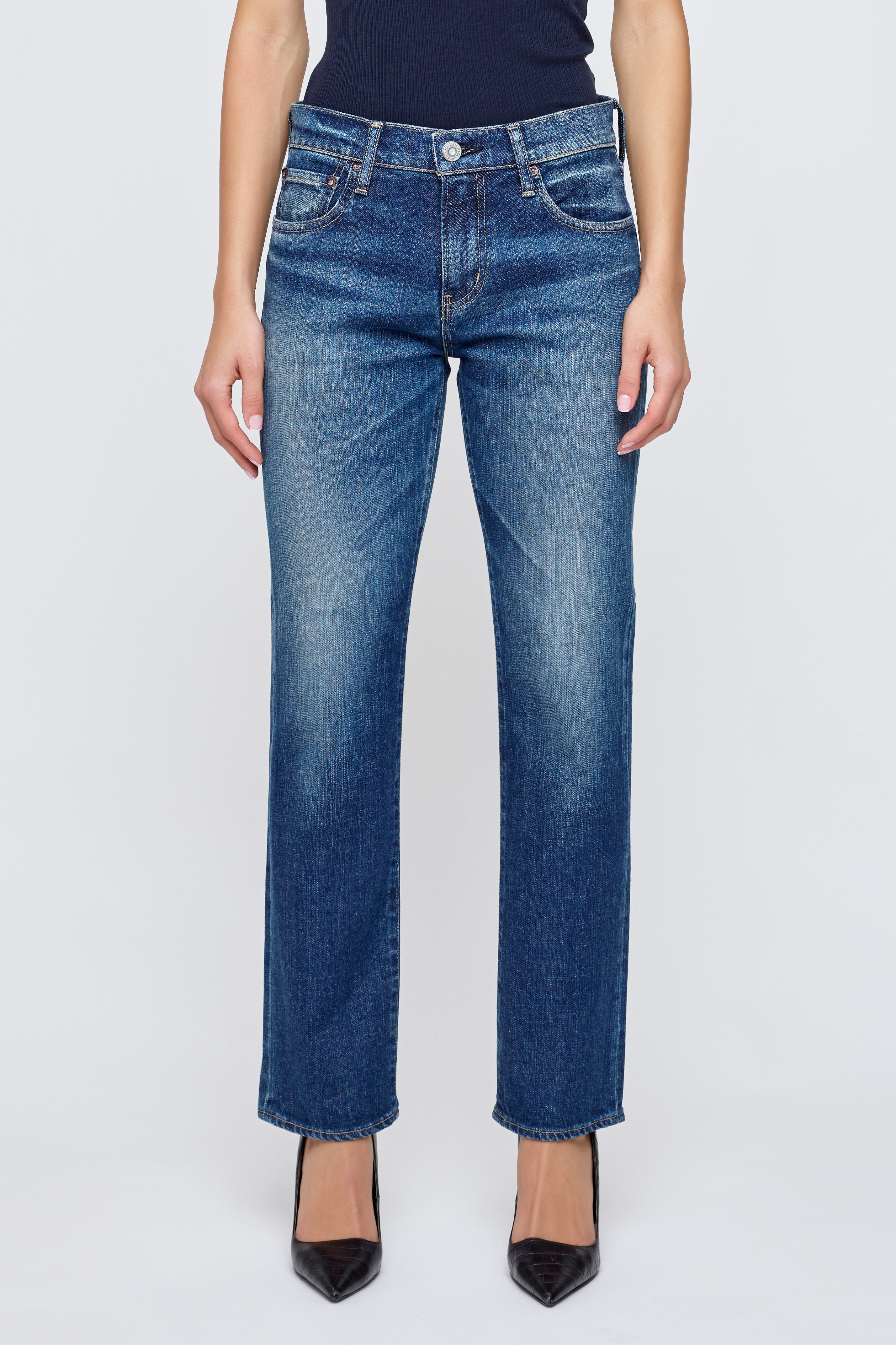 FAYVILLE SLIM STRAIGHT Dark Blue / 23