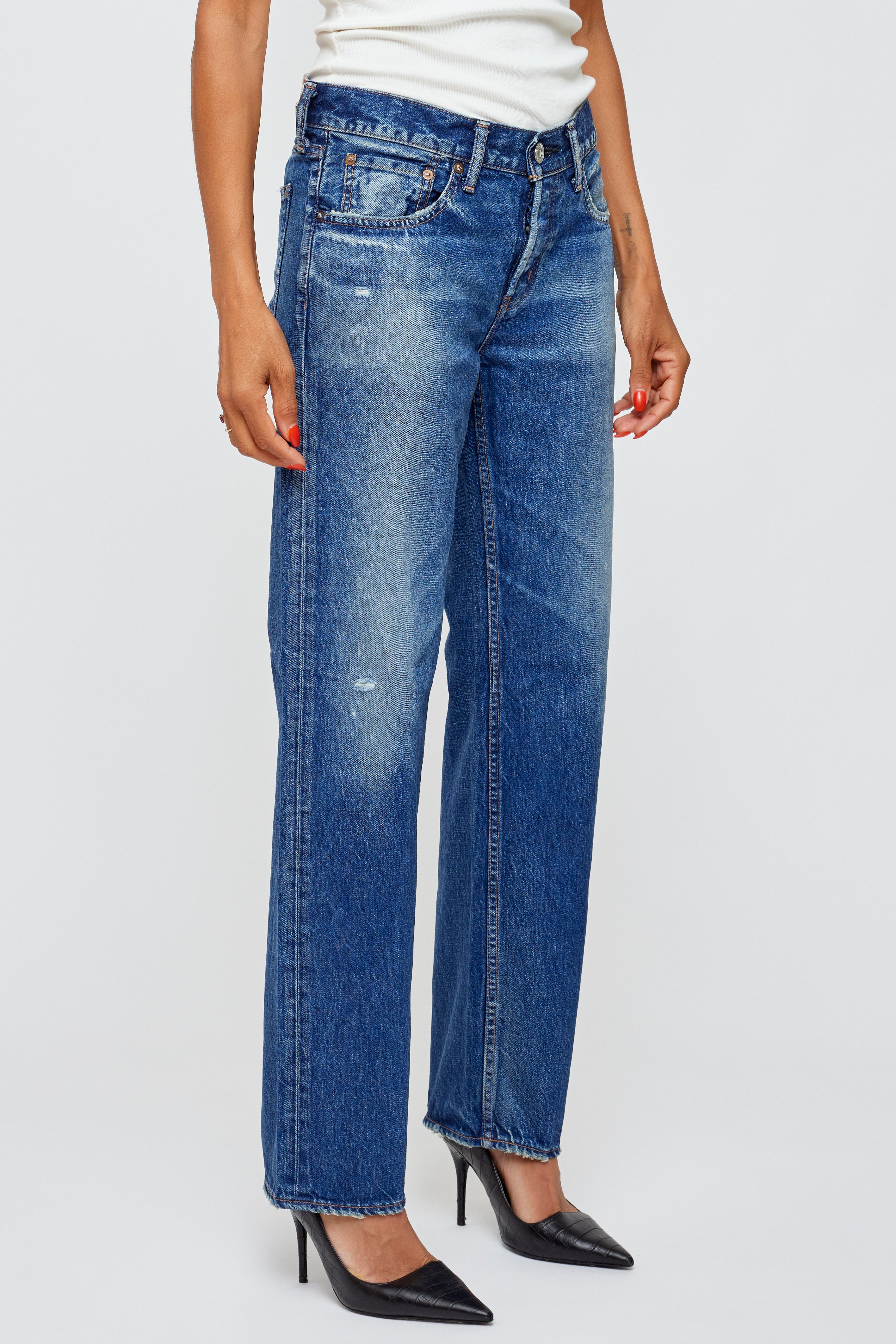 Moussy Vintave newest low rise wide leg jeans 25