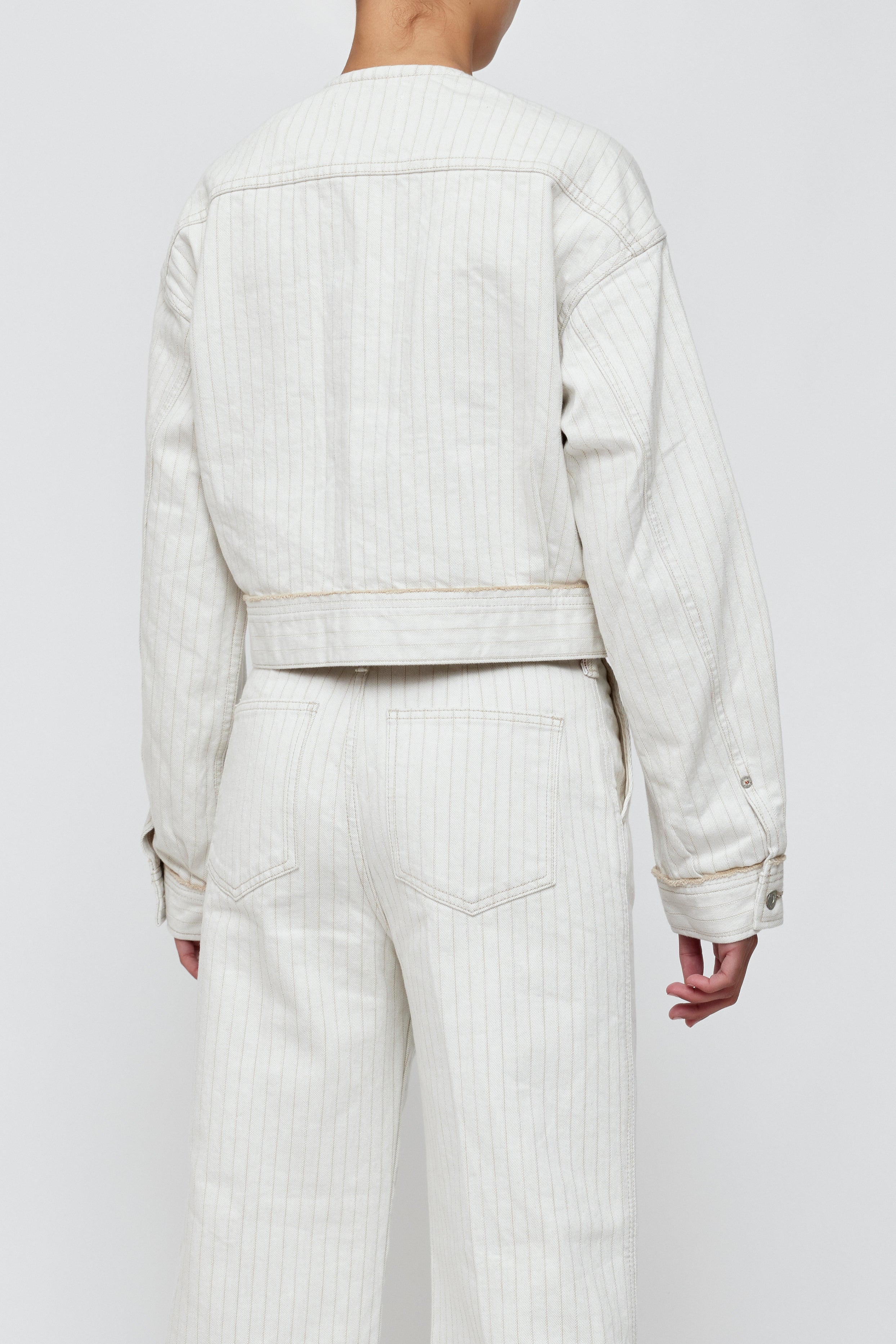 Fords No Collar Cropped Jacket – MOUSSY