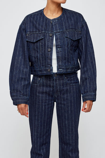 Sutton No Collar Cropped Jacket – MOUSSY