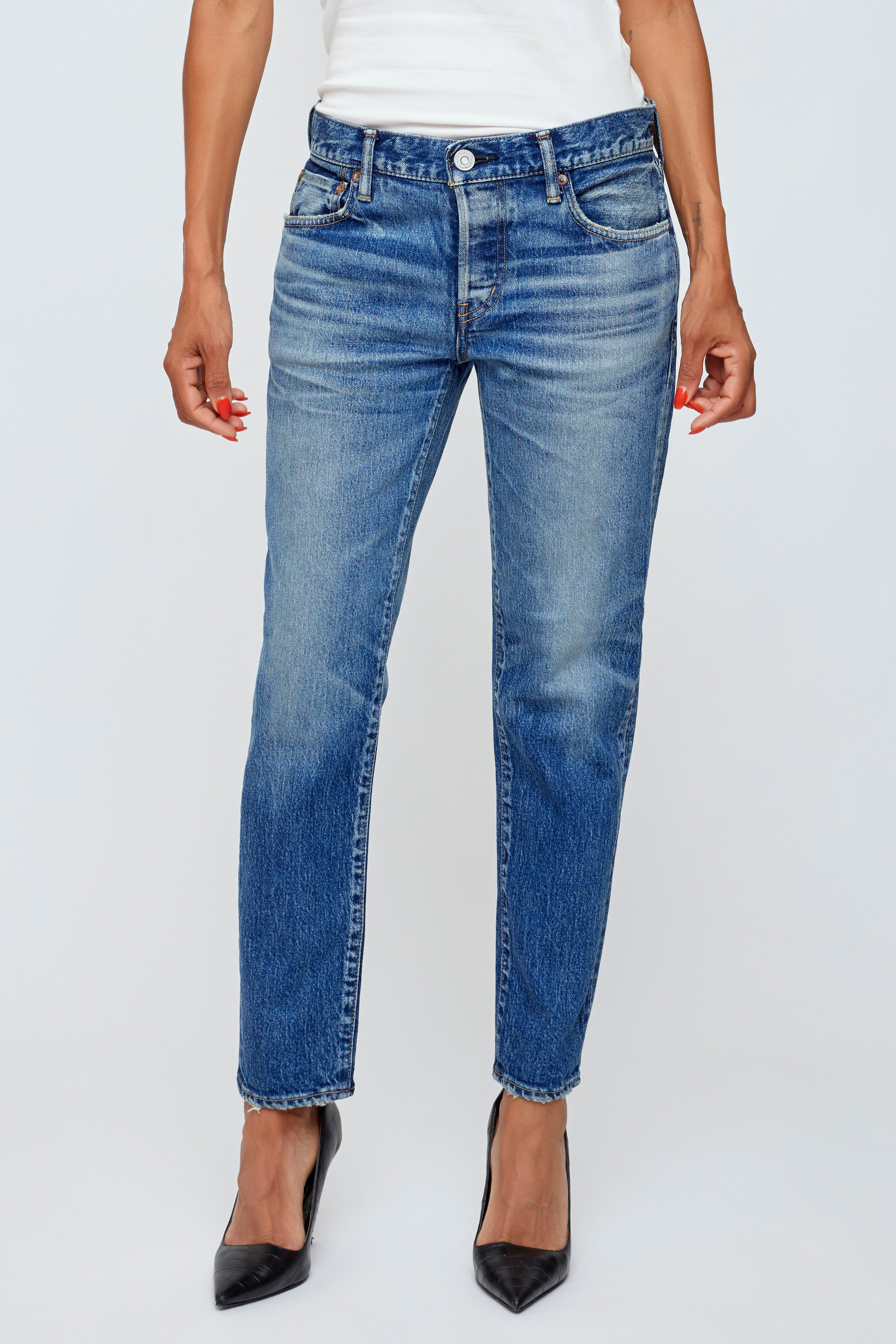 Moussy outlet Vintage Tapered straight jeans