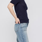 MV CASHMERE CABLE TOP Navy / XS