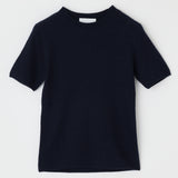 MV CASHMERE CABLE TOP Navy / XS