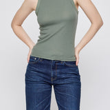 MV SLEEK RIB TANK Khaki / XS