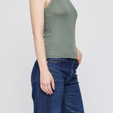 MV SLEEK RIB TANK Khaki / XS
