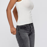 MV SLEEK RIB TANK Off White / XS