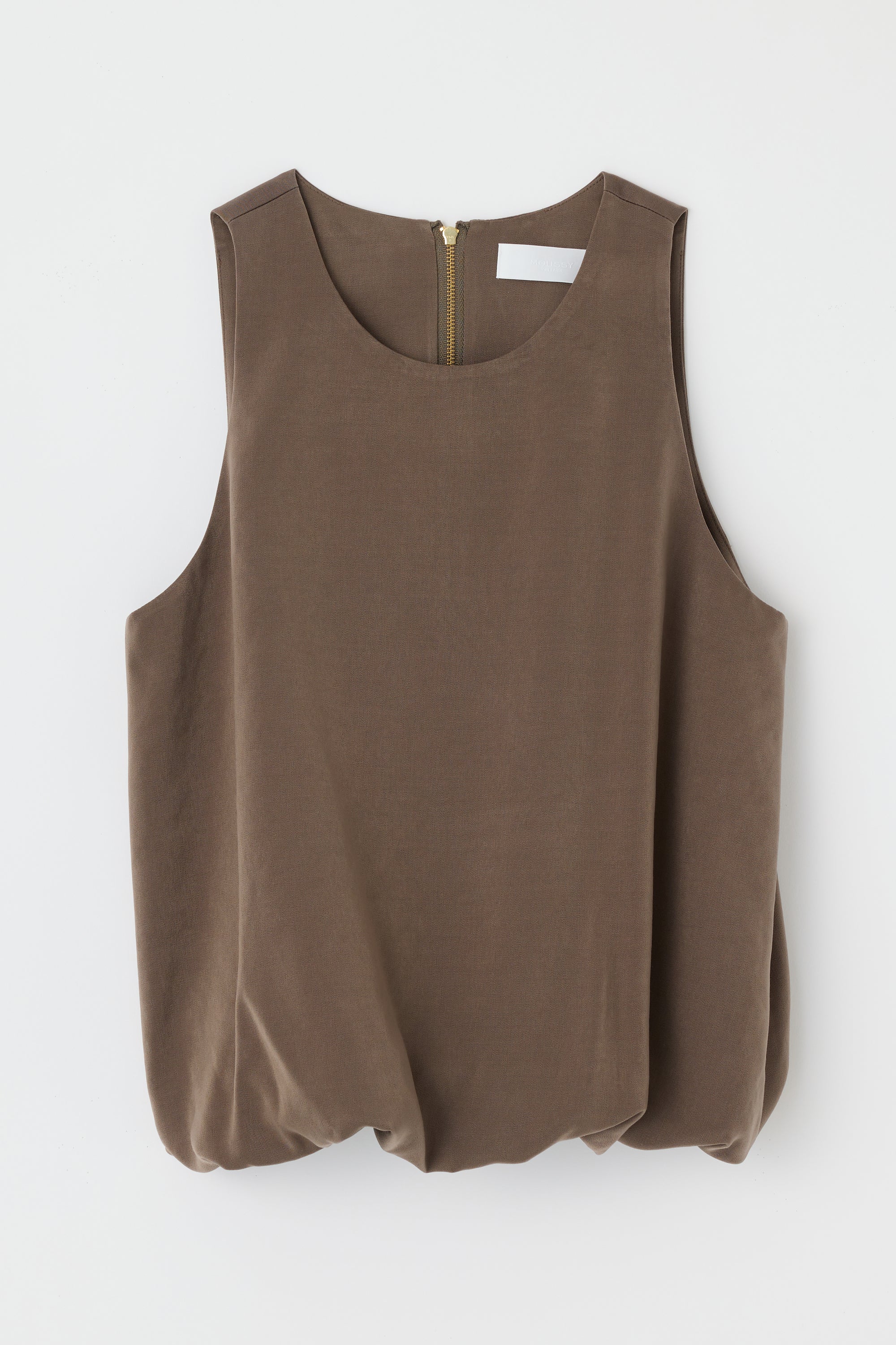 MV SCULPTED SATIN TOP Brown / XS