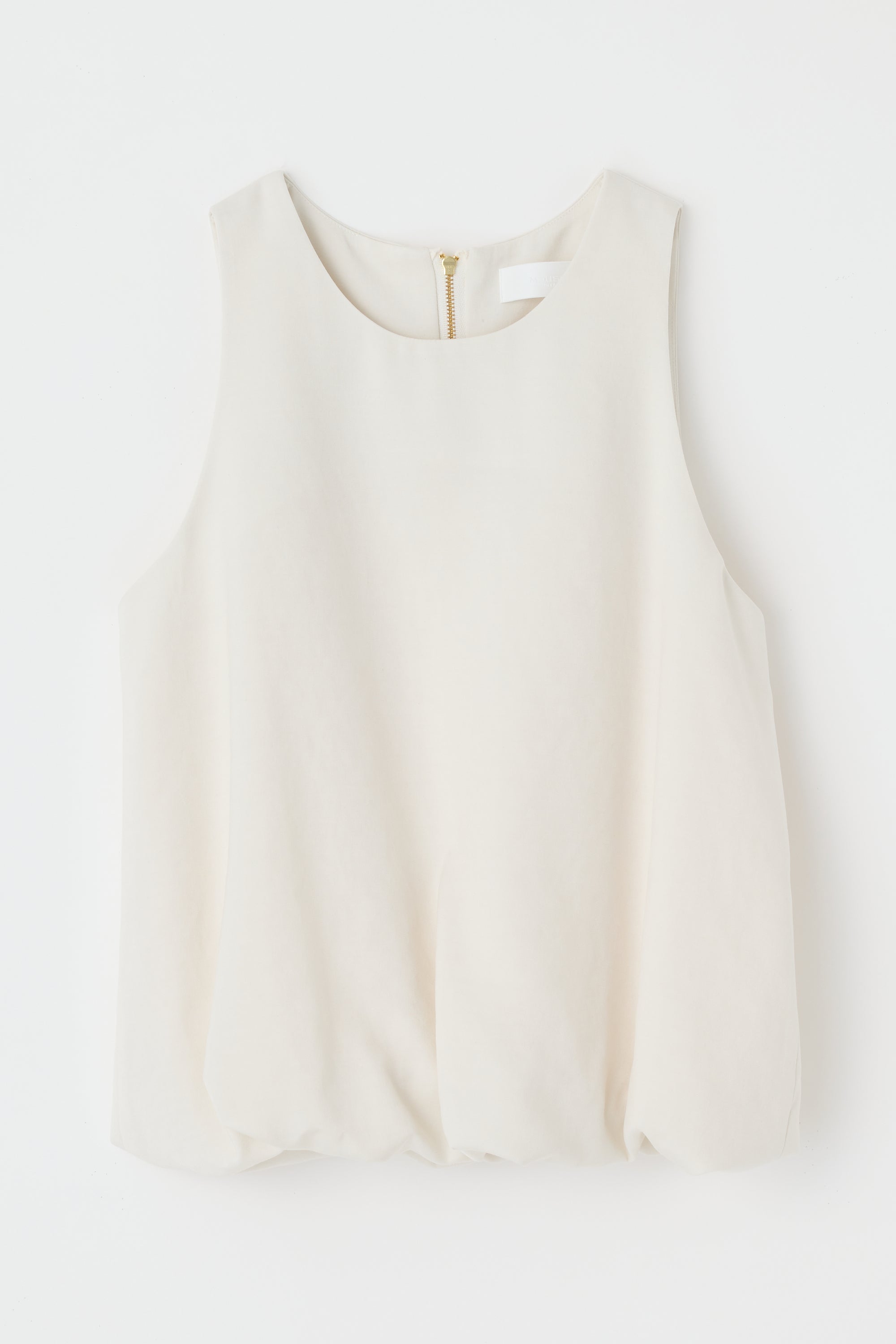 MV SCULPTED SATIN TOP Ivory / XS