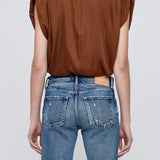 MV SATIN SHELL CAP TOP Brown / XS