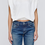 MV SATIN SHELL CAP TOP White / XS