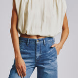 MV SATIN SHELL CAP TOP