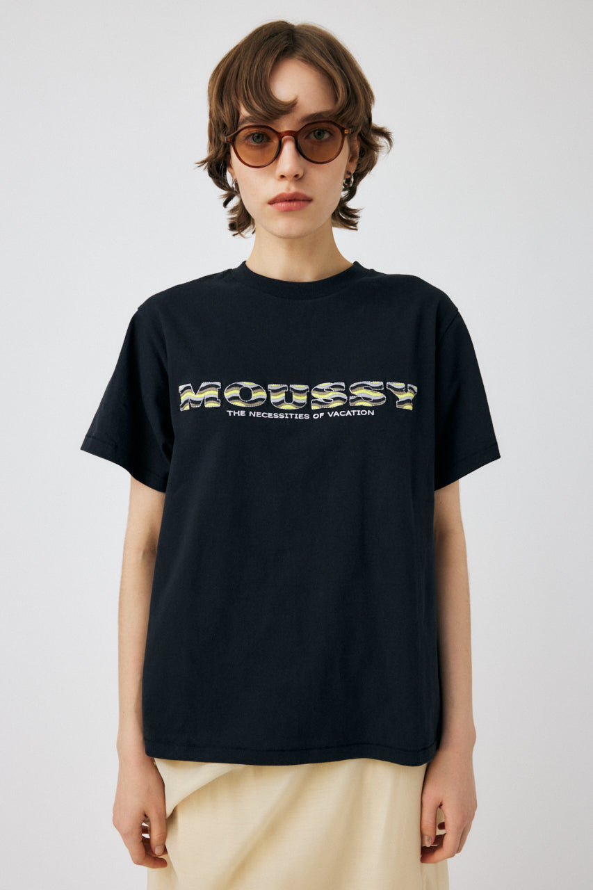 WAVE PATTERN MOUSSY TEE