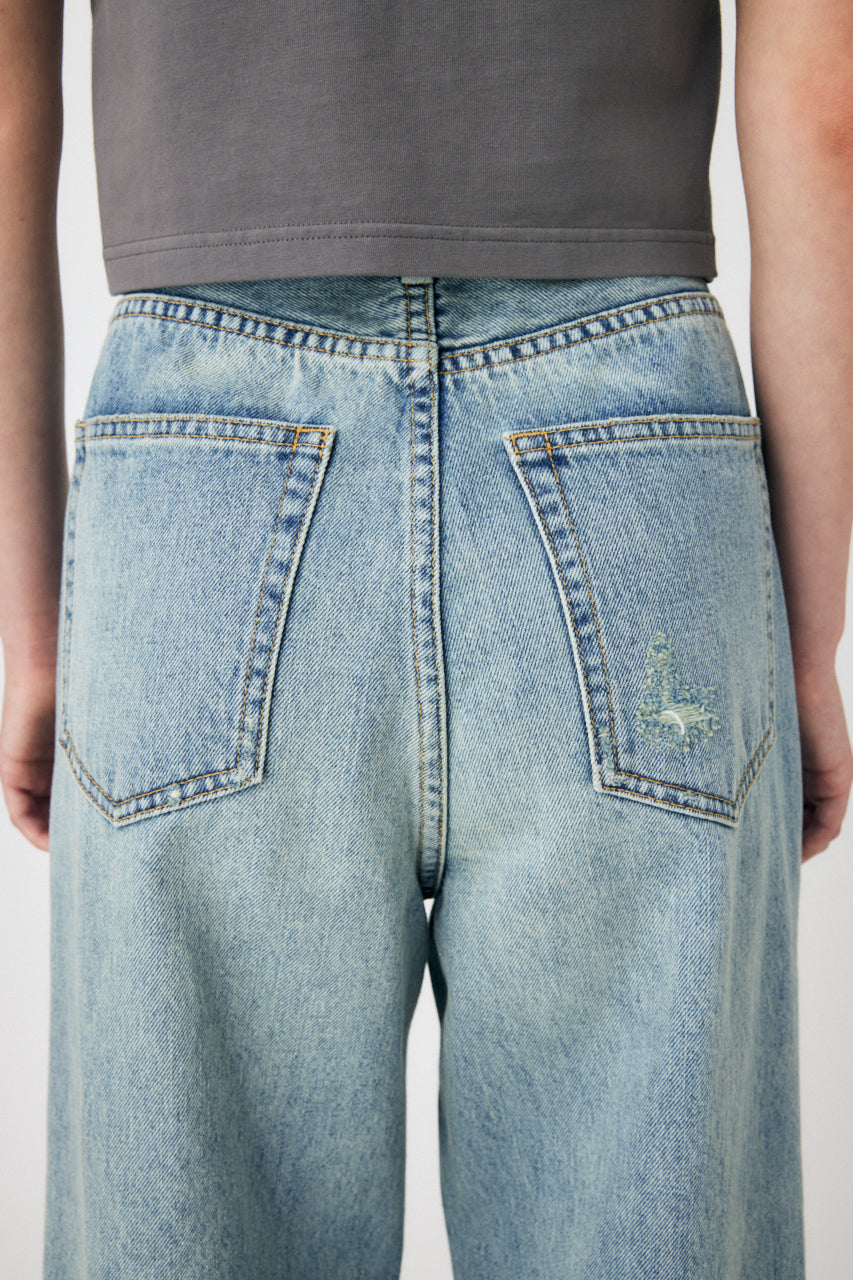 moussy ♡デニム♡ CUT OUT LOOSE STRAIGHT Cut Out Loose Straight – MOUSSY