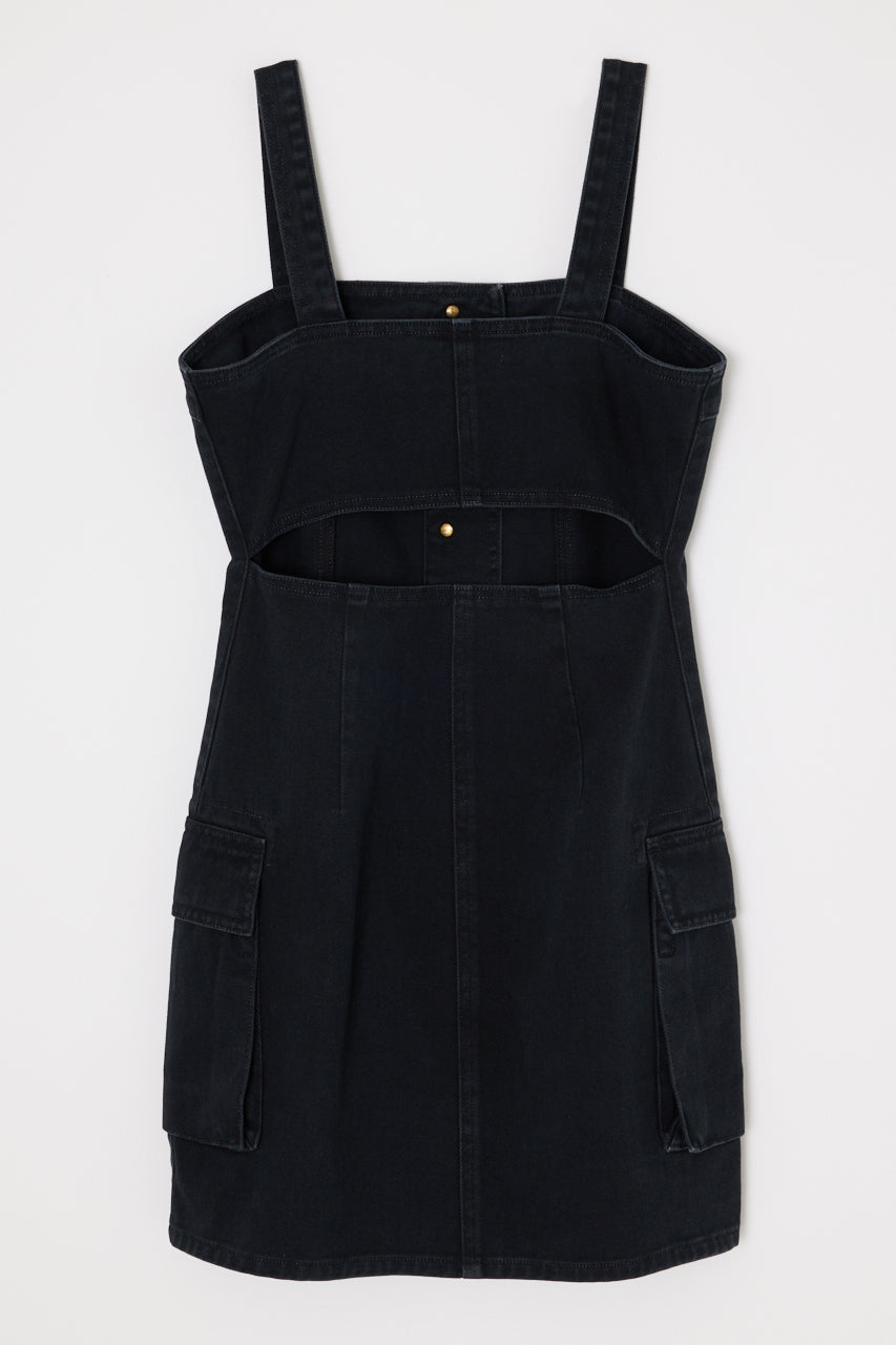 Denim Cargo Mini Dress MOUSSY Denim Cargo Mini Dress MOUSSY