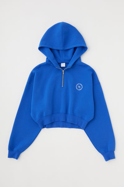 HALF ZIP LOGO HOODIE