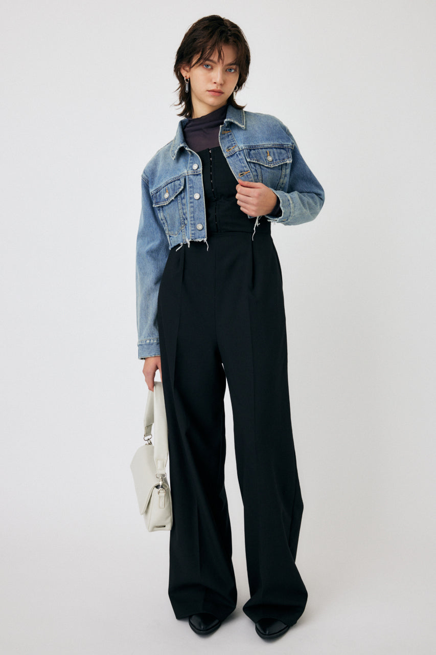 Raw Edge Short Denim Jacket – MOUSSY
