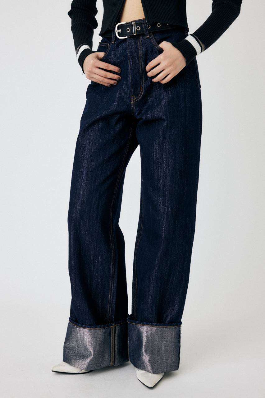Glitter Denim Wide Straight – MOUSSY