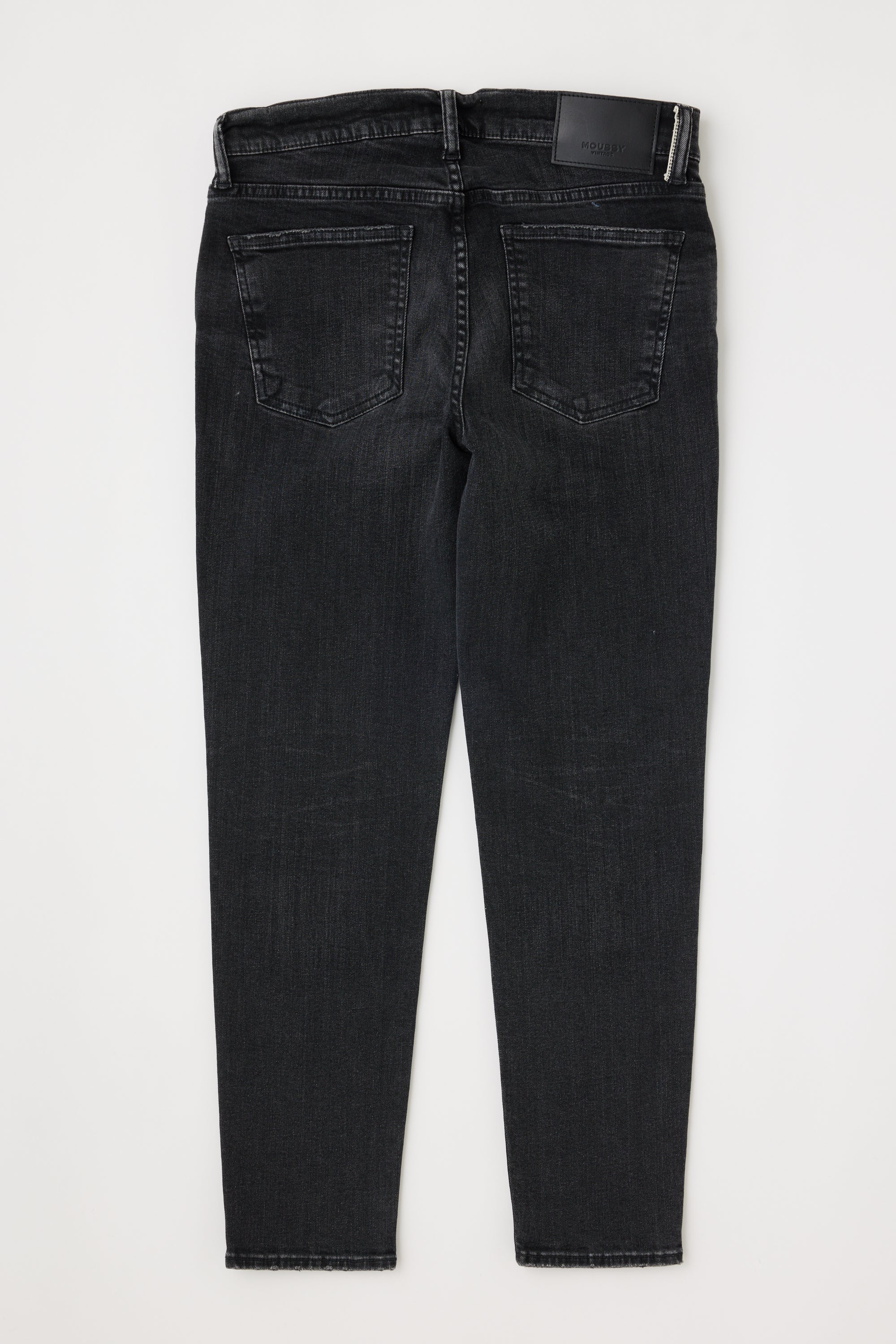 NEW Moussy Vintage Jeans 26 Straight Leg purchases Mid Rise Black Japanese Denim Ankle Zip