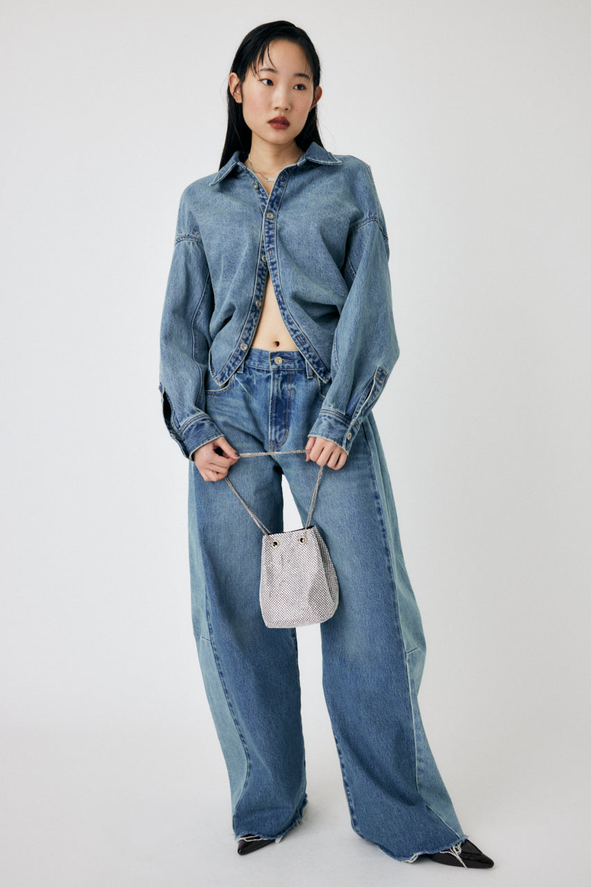 ジャケット・アウター MOUSSY REMAKE DENIM SHIRT Remake Denim Shirt Jacket – MOUSSY