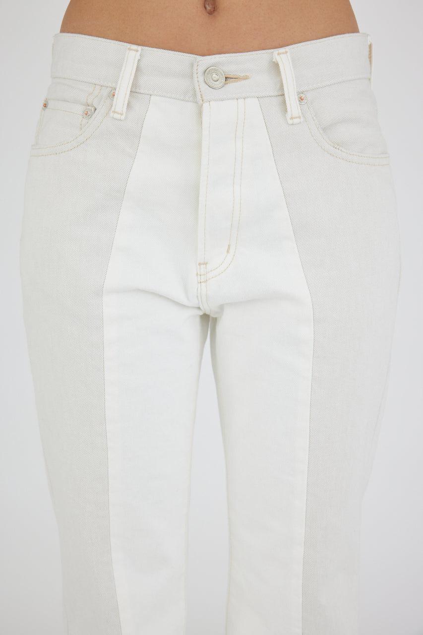 Moussy Vintage White store Distressed Denim Crop Jeans Made in Japan Size 29