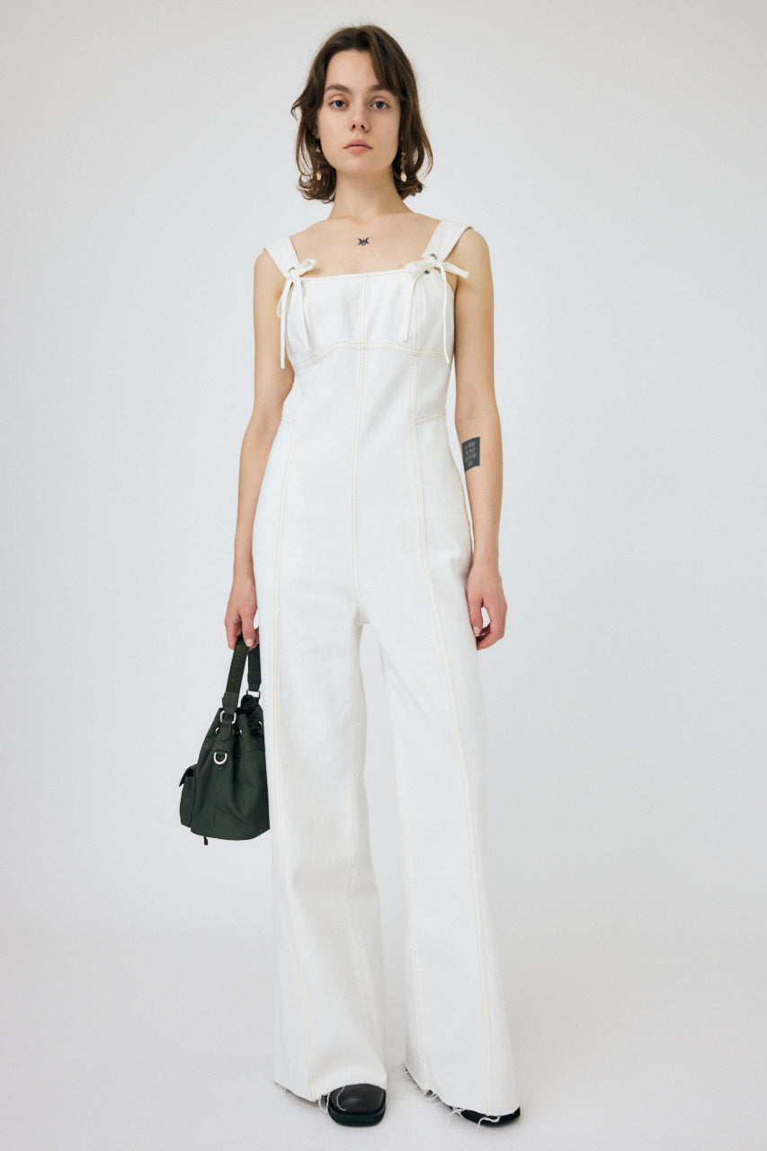 moussy CORSET STRAP DENIM ジャンプスーツ Corset Strap Denim Jumpsuit – MOUSSY