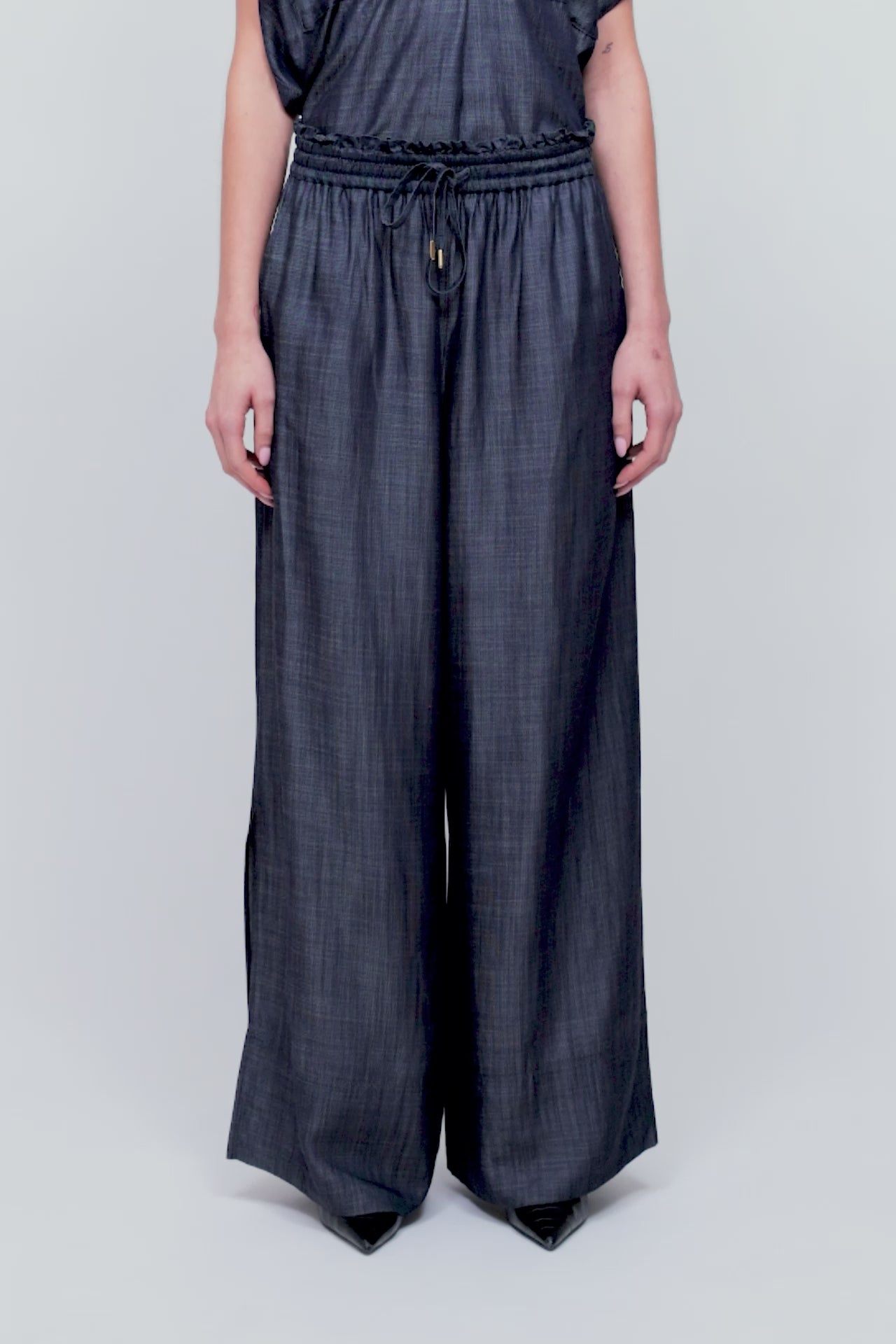 HIGH WAIST WIDE DENIM